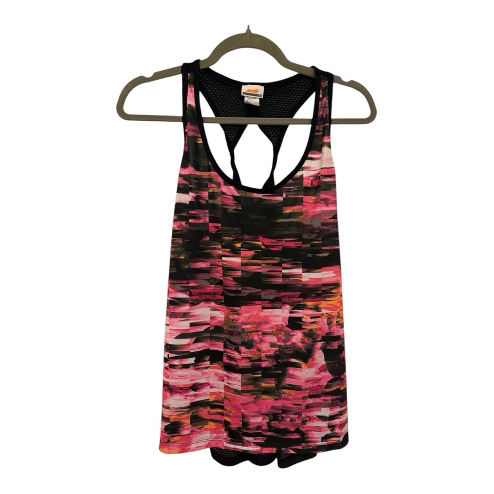 Avia Black & Pink Athletic Workout Sleeveless Tank Top – Size XL